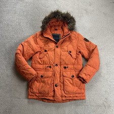 TOMMY HILFIGER Herren Jacke Parka Gr M Daunenjacke Winterjacke Daunen Orange