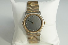 EBEL Sport Classique Herren, 34mm, Stahl / Gold mit 12 Brillant-Ziffern Revision