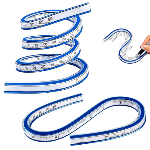 Flexibles kurvenlineal set - flexibles,