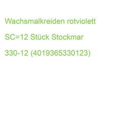 Wachsmalstifte rotviolett 12 Stifte STOCKMAR 330-12 (4019365330123)