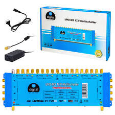 Multischalter PMSE 17/8 Digital SAT mit Netzteil für FullHD HDTV 3D HD+ sky 17-8