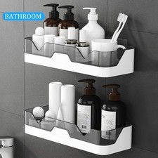 2x Duschablage ohne Bohren Duschregal Duschkorb Badregal für Küchen Badezimmer