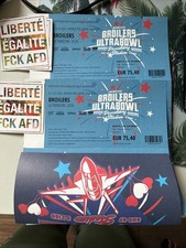 Broilers Ultrabowl Stehplätze 11.7.26 Versand als Einschreiben 