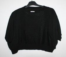 Schwarzer Kurzarm Bolero Gr.48 50 von so bin ich