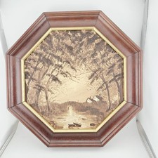 Achteckige gerahmte Landschaft