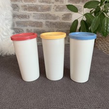 Tupperware 3 Joghurtbecher/Trinkbecher 170 ml mit Deckel 