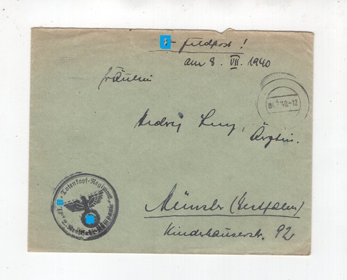 1940 reich ss feldpost - 3.,