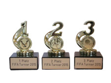 3 Sport-Pokale für viele