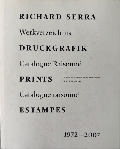 Richard serra druckgrafik - richard,