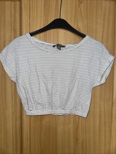 Primark Croptop weiß braun