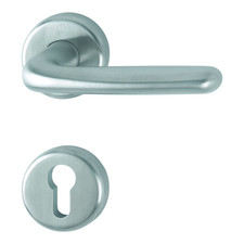 Hoppe Drückergarnitur Türbeschlag Zimmertür Edelstahl F69 PZ DIN Cardiff 37-42mm