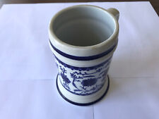 wmf bierkrug WMF Bierkrug Maß Bier ? Porzellan Blau Weiß Sammler Rar
