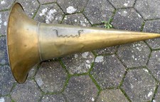 ORIG. Phonograph-Messing Phonographen-Trichter-Horn Edison-Columia-Pathe 90 cm