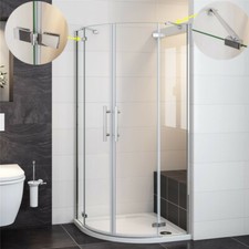 Duschkabine Runddusche Duschabtrennung Dusche Viertelkreis 80x80/90x90/100x100cm