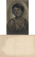 Foto  Fini Sedlmaier, Stummfilm Autogrammkarte 1919 Privatfoto