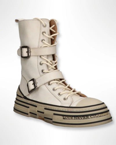 Restocked rebecca white boot - white,