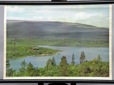 Lappland Poster Finnische Seenplatte Foto Rollbild Schulwandkarte