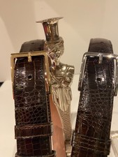 Krokodilleder Gürtel 3.5 cm-