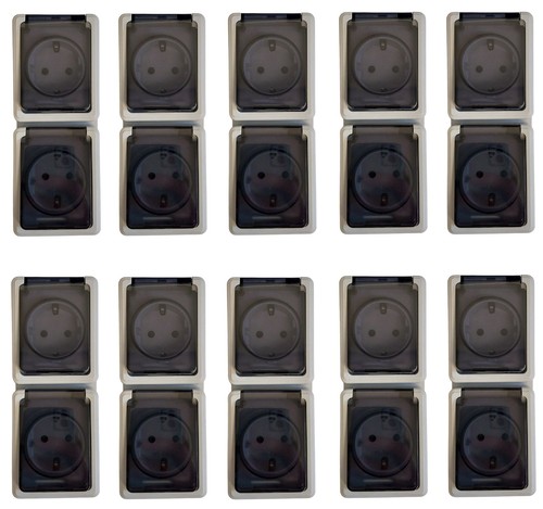 10x doppelsteckdose fach - 2,