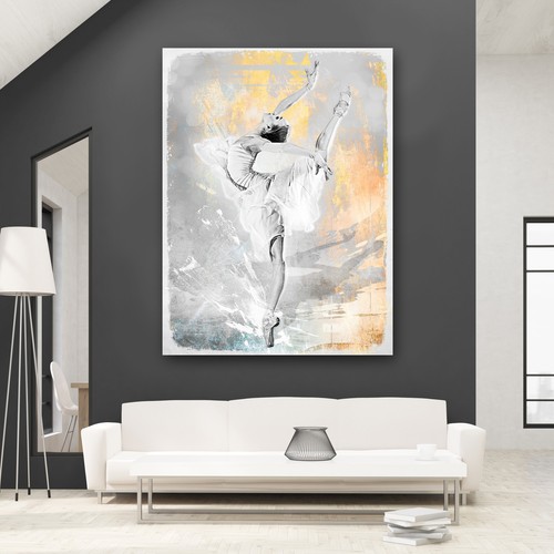 Leinwandbild ballet ballerina - leinwandbild,