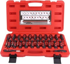 23 tlg Auto Entriegelungswerkzeug Auspinwerkzeug ISO Stecker LÖSEN Werkzeug ROT