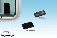VW Bus T3  T2 und LT Halteplatte  für Verschluß Schiebefenster