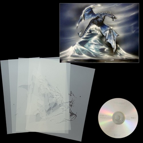 Airbrush schablone step - airbrush, by