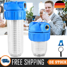 5" 10" Wasserfilter Vorfilter System Hauswasser Zisterne Brunnen Pumpe 5000 L/H