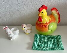 Huhn Henriette Eieraufbewahrung Deckeldose Eierdose Osterdeko Eierbecher Keramik