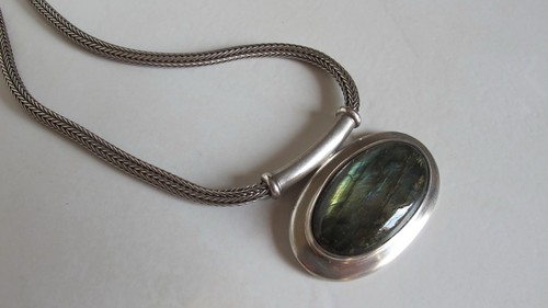 Labradorit collier halskette - labradorit,