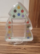 Foto Schneekugel in Form eines Weihnachtsbaums ( mit Macken siehe Beschreibung)
