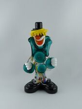 Vintage Figur Clown Murano Glas (Handarbeit), 16,5 cm