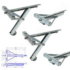 4x mAe Ausdrehstützen Wohnwagenstützen Kurbelstützen 450kg - 450mm