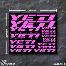 Yeti Stickersatz Pink |