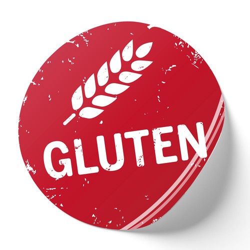 500er set aufkleber gluten - set, "gluten"