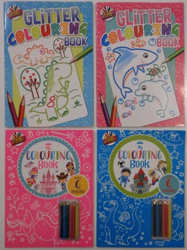 Glitter colouring book - glitter,