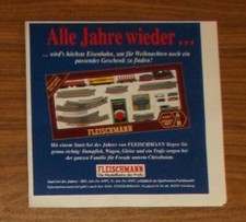 Seltene Werbung FLEISCHMANN Modellbahnen 6397 START-SET - Alle Jahre wieder 1997
