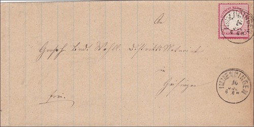 Brief von immendingen - brief, nach
