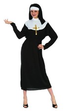 Frauen Kostüm "Nonne" Robe -Gr. L und M- Karneval Motto Nonnen