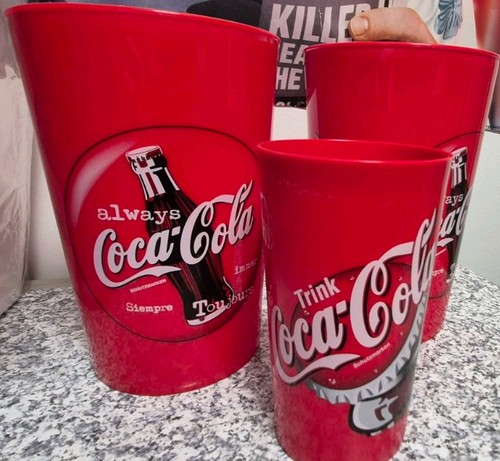 Coca cola becher 1 - 3, +