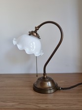 Tischleuchte,  Messinglampe, Vintage, Landhaus-Leuchte #Obermaier-Leuchten