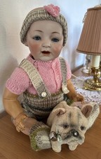 Alte antike Porzellankopfpuppe JDK Kestner Baby alte Puppe