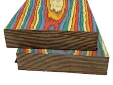 1x Rainbow Holz Regenbogen SaRaiFo bunt gefärbt 62x20,5cm x 49mm