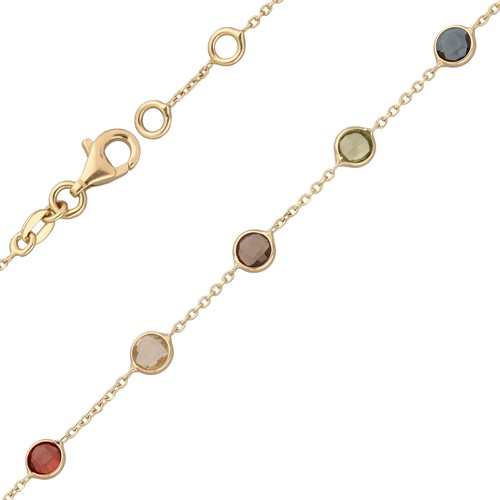 Armband 585 gold - mit, amethyst