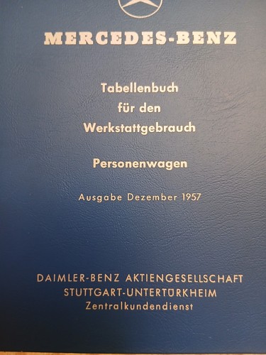 Mercedes benz tabellenbuch - mercedes-benz,