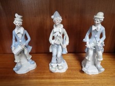 3 GILDE Clowns Porzellan
