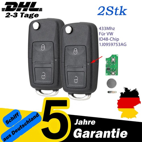 2st 433mhz funk schlüssel - 2st,