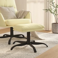 vidaXL Fußhocker Schwarz