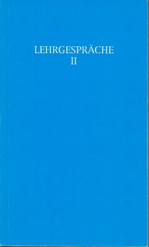 Lehrgespräche - , ii
