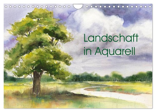 Landschaft aquarell - landschaft, in
